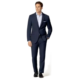 Navy Blue Men’s Suit Two-Piece Business
